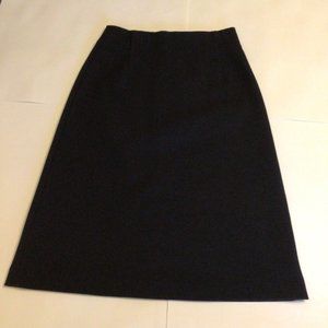Ann Taylor Loft Skirt Midi Length Skirt Dark Grey Size Medium Size 8